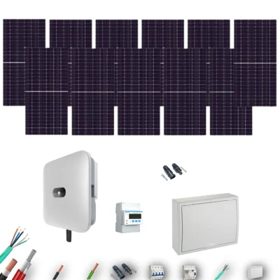 [AIKO 665Wp] Kit Solar Trifásico Autoconsumo Huawei 5000W 11xPanel AIKO 665Wp 11 Paneles - CuencaSolar