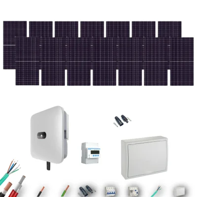 [AIKO 665Wp] Kit Solar Trifásico Autoconsumo Huawei 6000W 14xPanel AIKO 665Wp 14 Paneles - CuencaSolar