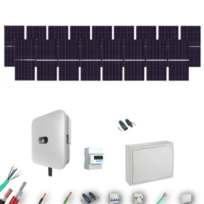 [AIKO 665Wp] Kit Solar Trifásico Autoconsumo Huawei 8000W 17xPanel AIKO 665Wp 17 Paneles - CuencaSolar