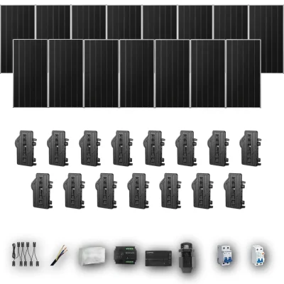 [ENPHASE-IQ8P-EXP-20260831] AIKO665 M 15P PV | Kit Solar Autoconsumo Enphase 9,97 kWp 15 Paneles AIKO 665Wp Stellar 3N+72 Monofásico 15 Paneles - CuencaSolar