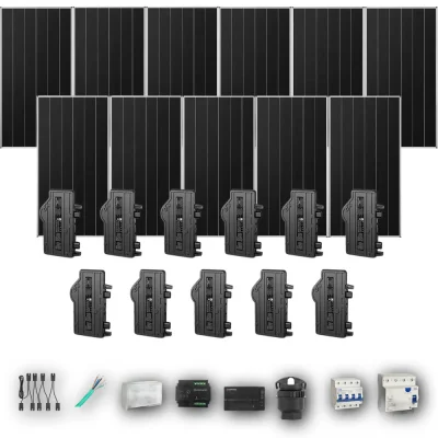 [ENPHASE-IQ8P-EXP-20260831] AIKO665 T 11P PV | Kit Solar Autoconsumo Enphase 7,32 kWp 11 Paneles AIKO 665Wp Stellar 3N+72 Trifásico 11 Paneles - CuencaSolar