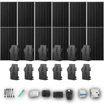 [ENPHASE-IQ8P-EXP-20260831] AIKO665 T 12P PV | Kit Solar Autoconsumo Enphase 7,98 kWp 12 Paneles AIKO 665Wp Stellar 3N+72 Trifásico 12 Paneles - CuencaSolar
