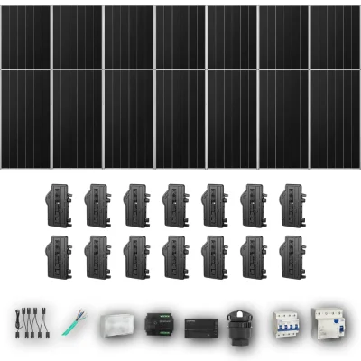 [ENPHASE-IQ8P-EXP-20260831] AIKO665 T 14P PV | Kit Solar Autoconsumo Enphase 9,31 kWp 14 Paneles AIKO 665Wp Stellar 3N+72 Trifásico 14 Paneles - CuencaSolar
