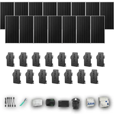 [ENPHASE-IQ8P-EXP-20260831] AIKO665 T 15P PV | Kit Solar Autoconsumo Enphase 9,97 kWp 15 Paneles AIKO 665Wp Stellar 3N+72 Trifásico 15 Paneles - CuencaSolar