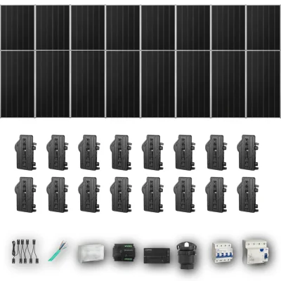 [ENPHASE-IQ8P-EXP-20260831] AIKO665 T 16P PV | Kit Solar Autoconsumo Enphase 10,64 kWp 16 Paneles AIKO 665Wp Stellar 3N+72 Trifásico 16 Paneles - CuencaSolar