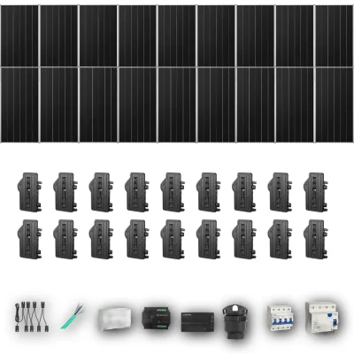 [ENPHASE-IQ8P-EXP-20260831] AIKO665 T 18P PV | Kit Solar Autoconsumo Enphase 11,97 kWp 18 Paneles AIKO 665Wp Stellar 3N+72 Trifásico 18 Paneles - CuencaSolar