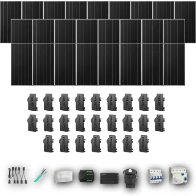 [ENPHASE-IQ8P-EXP-20260831] AIKO665 T 25P PV | Kit Solar Autoconsumo Enphase 16,62 kWp 25 Paneles AIKO 665Wp Stellar 3N+72 Trifásico 25 Paneles - CuencaSolar