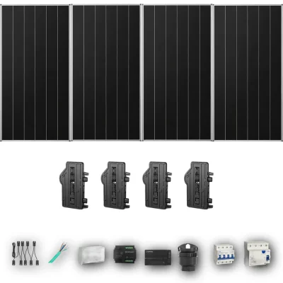 [ENPHASE-IQ8P-EXP-20260831] AIKO665 T 4P PV | Kit Solar Autoconsumo Enphase 2,66 kWp 4 Paneles AIKO 665Wp Stellar 3N+72 Trifásico 4 Paneles - CuencaSolar