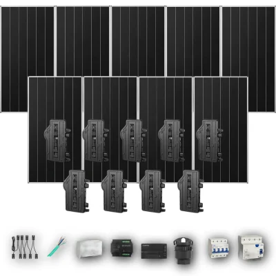 [ENPHASE-IQ8P-EXP-20260831] AIKO665 T 9P PV | Kit Solar Autoconsumo Enphase 5,99 kWp 9 Paneles AIKO 665Wp Stellar 3N+72 Trifásico 9 Paneles - CuencaSolar