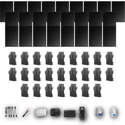[ENPHASE-IQ8P-EXP-20260831] HANERSUN510 M 25P PV | Kit Solar Autoconsumo Enphase 12,75 kWp 25 Paneles Hanersun 510Wp Full Black bifacial Monofásico 25 Paneles - CuencaSolar