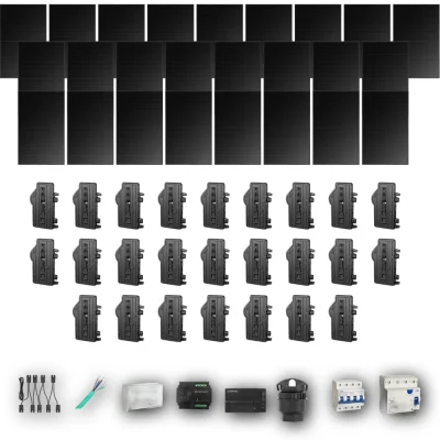 [ENPHASE-IQ8P-EXP-20260831] HANERSUN510 T 25P PV | Kit Solar Autoconsumo Enphase 12,75 kWp 25 Paneles Hanersun 510Wp Full Black bifacial Trifásico 25 Paneles - CuencaSolar