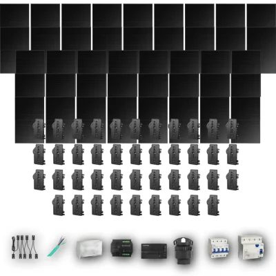[ENPHASE-IQ8P-EXP-20260831] HANERSUN510 T 42P PV | Kit Solar Autoconsumo Enphase 21,42 kWp 42 Paneles Hanersun 510Wp Full Black bifacial Trifásico 42 Paneles - CuencaSolar