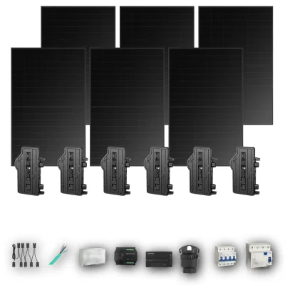 [ENPHASE-IQ8P-EXP-20260831] HANERSUN510 T 6P PV | Kit Solar Autoconsumo Enphase 3,06 kWp 6 Paneles Hanersun 510Wp Full Black bifacial Trifásico 6 Paneles - CuencaSolar