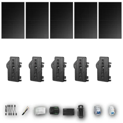 [ENPHASE-IQ8P-EXP-20260831] HYUNDAI500 M 5P PV | Kit Solar Autoconsumo Enphase 2,50 kWp 5 Paneles Hyundai 500Wp Full Black Monofásico 5 Paneles - CuencaSolar