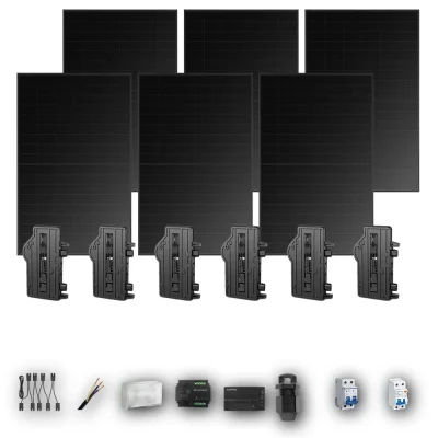 [ENPHASE-IQ8P-EXP-20260831] HYUNDAI500 M 6P PV | Kit Solar Autoconsumo Enphase 3,00 kWp 6 Paneles Hyundai 500Wp Full Black Monofásico 6 Paneles - CuencaSolar