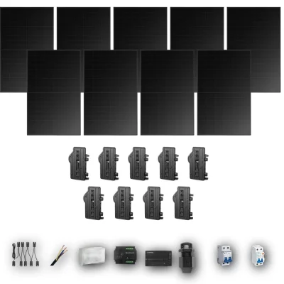 [ENPHASE-IQ8P-EXP-20260831] HYUNDAI500 M 9P PV | Kit Solar Autoconsumo Enphase 4,50 kWp 9 Paneles Hyundai 500Wp Full Black Monofásico 9 Paneles - CuencaSolar