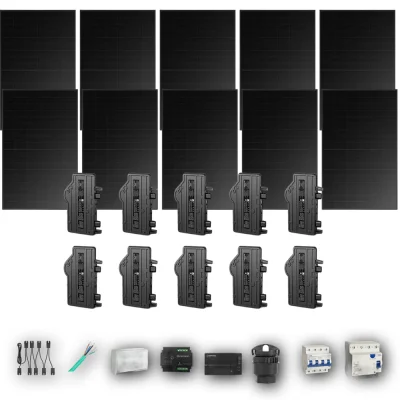 [ENPHASE-IQ8P-EXP-20260831] HYUNDAI500 T 10P PV | Kit Solar Autoconsumo Enphase 5,00 kWp 10 Paneles Hyundai 500Wp Full Black Trifásico 10 Paneles - CuencaSolar