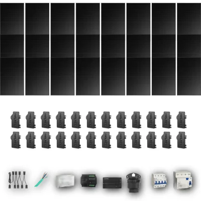 [ENPHASE-IQ8P-EXP-20260831] HYUNDAI500 T 24P PV | Kit Solar Autoconsumo Enphase 12,00 kWp 24 Paneles Hyundai 500Wp Full Black Trifásico 24 Paneles - CuencaSolar