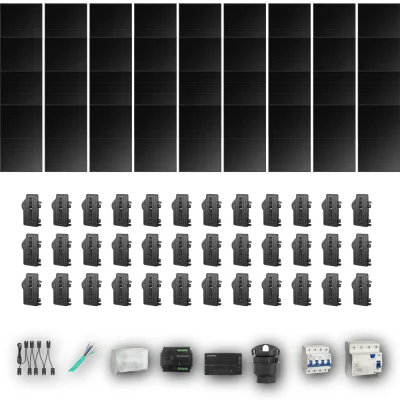 [ENPHASE-IQ8P-EXP-20260831] HYUNDAI500 T 36P PV | Kit Solar Autoconsumo Enphase 18,00 kWp 36 Paneles Hyundai 500Wp Full Black Trifásico 36 Paneles - CuencaSolar