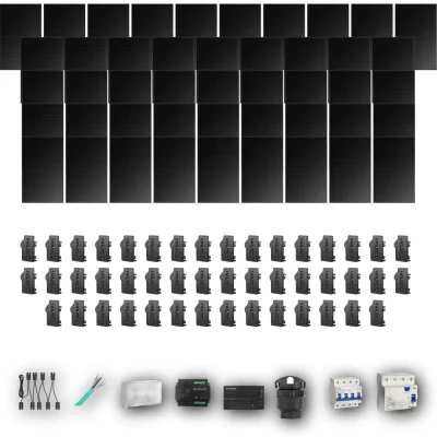 [ENPHASE-IQ8P-EXP-20260831] HYUNDAI500 T 46P PV | Kit Solar Autoconsumo Enphase 23,00 kWp 46 Paneles Hyundai 500Wp Full Black Trifásico 46 Paneles - CuencaSolar