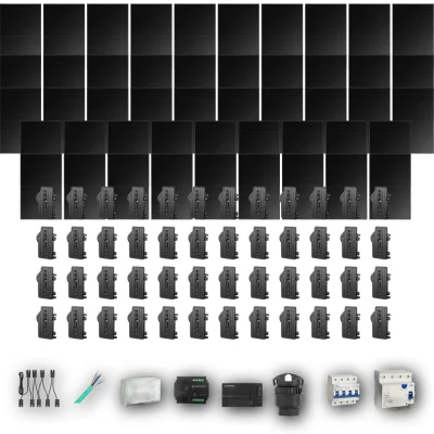 [ENPHASE-IQ8P-EXP-20260831] HYUNDAI500 T 48P PV | Kit Solar Autoconsumo Enphase 24,00 kWp 48 Paneles Hyundai 500Wp Full Black Trifásico 48 Paneles - CuencaSolar