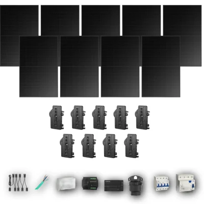 [ENPHASE-IQ8P-EXP-20260831] HYUNDAI500 T 9P PV | Kit Solar Autoconsumo Enphase 4,50 kWp 9 Paneles Hyundai 500Wp Full Black Trifásico 9 Paneles - CuencaSolar