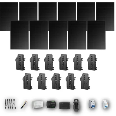 [ENPHASE-IQ8P-EXP-20260831] LONGI475 M 11P PV | Kit Solar Autoconsumo Enphase 5,22 kWp 11 Paneles LONGi 475Wp Full Black Monofásico 11 Paneles - CuencaSolar