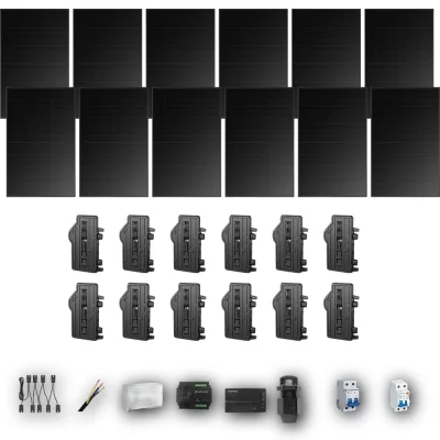 [ENPHASE-IQ8P-EXP-20260831] LONGI475 M 12P PV | Kit Solar Autoconsumo Enphase 5,70 kWp 12 Paneles LONGi 475Wp Full Black Monofásico 12 Paneles - CuencaSolar