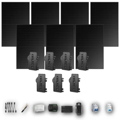 [ENPHASE-IQ8P-EXP-20260831] LONGI475 M 7P PV | Kit Solar Autoconsumo Enphase 3,33 kWp 7 Paneles LONGi 475Wp Full Black Monofásico 7 Paneles - CuencaSolar