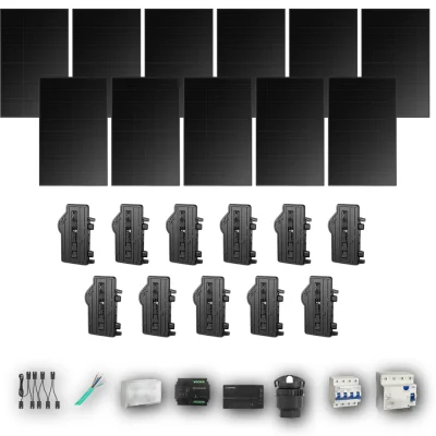 [ENPHASE-IQ8P-EXP-20260831] LONGI475 T 11P PV | Kit Solar Autoconsumo Enphase 5,22 kWp 11 Paneles LONGi 475Wp Full Black Trifásico 11 Paneles - CuencaSolar