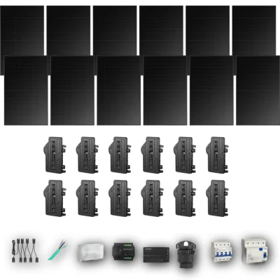 [ENPHASE-IQ8P-EXP-20260831] LONGI475 T 12P PV | Kit Solar Autoconsumo Enphase 5,70 kWp 12 Paneles LONGi 475Wp Full Black Trifásico 12 Paneles - CuencaSolar