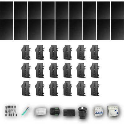 [ENPHASE-IQ8P-EXP-20260831] LONGI475 T 18P PV | Kit Solar Autoconsumo Enphase 8,55 kWp 18 Paneles LONGi 475Wp Full Black Trifásico 18 Paneles - CuencaSolar