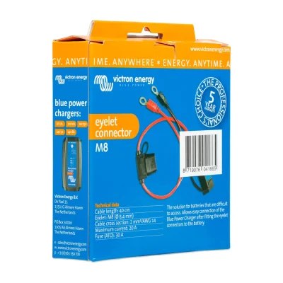 Conector M8 Victron para Blue Smart IP65 (con fusible 30A) - CuencaSolar