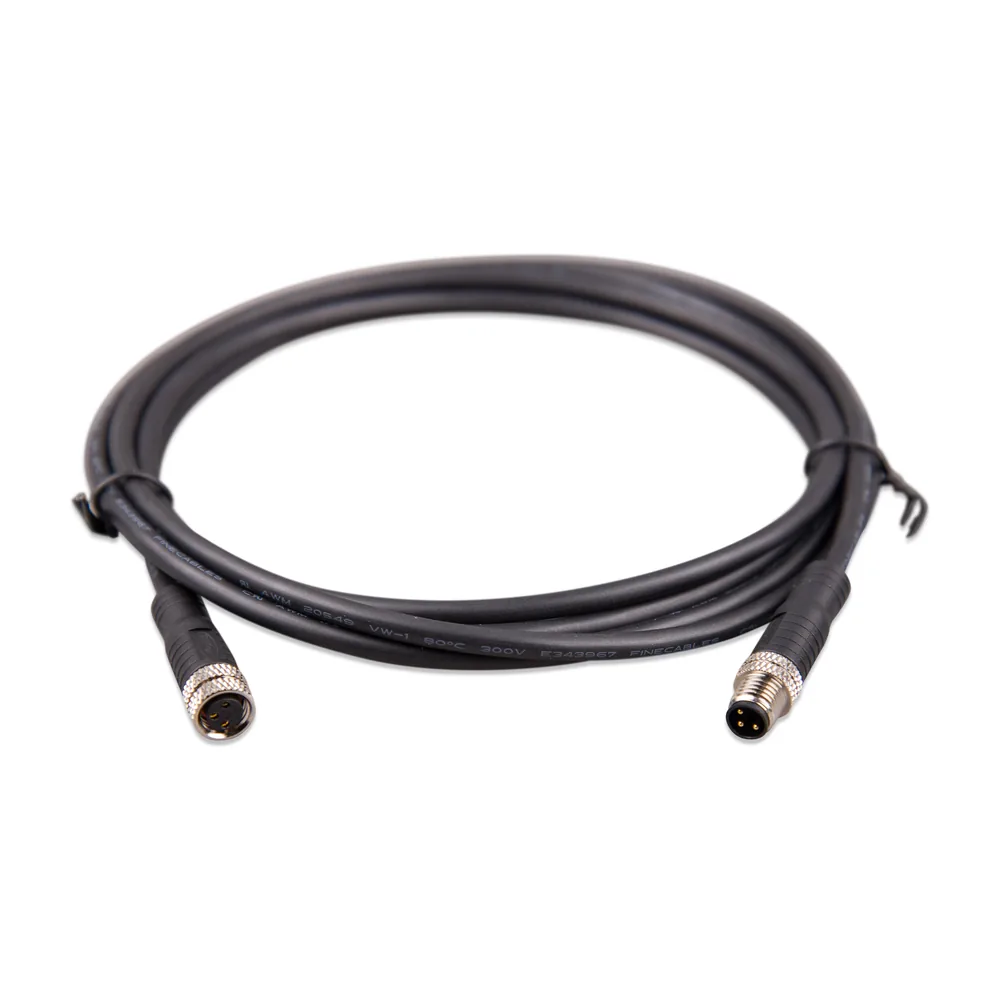 M8circularconnectorMaleFemale3polecable2mfront2