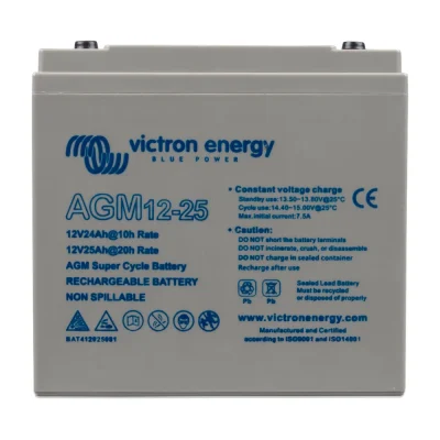 Batería AGM Victron Super Cycle 12V 25Ah - CuencaSolar