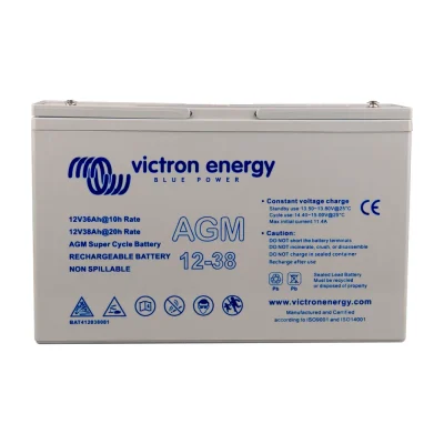 Batería AGM Victron Super Cycle 12V 38Ah - CuencaSolar