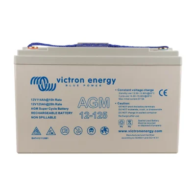 Batería AGM Victron Super Cycle 12V 125Ah - CuencaSolar