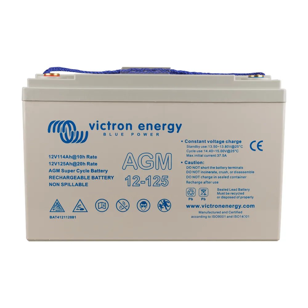 Batería AGM Victron Super Cycle 12V 125Ah - CuencaSolar