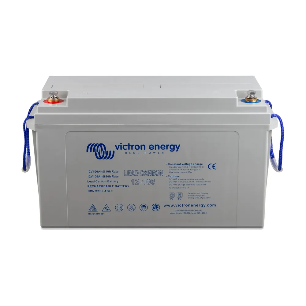 LeadCarbonBattery12V-106AhM8front-angle