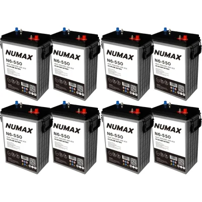 Pack 48V 8 x Batería GEL 550Ah C100 6V sin mantenimiento – N6-550 - CuencaSolar