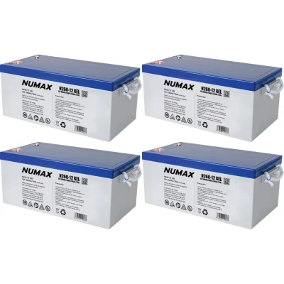 Pack 48V 4 x Batería GEL 300Ah C100 12V sin mantenimiento – N260-12 - CuencaSolar