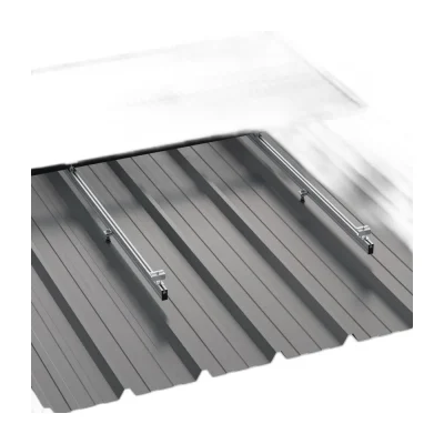 Kit Estructura Sunfer Coplanar Cubierta Metálica Carril Continuo para 6 Paneles Solares 01.1V - CuencaSolar
