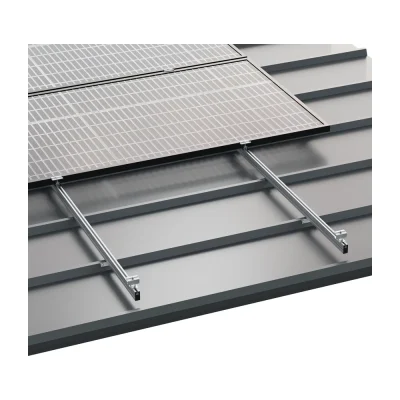 Kit Estructura Sunfer Coplanar Cubierta Metálica Zincado para 5 Paneles Solares 04V-ZN - CuencaSolar