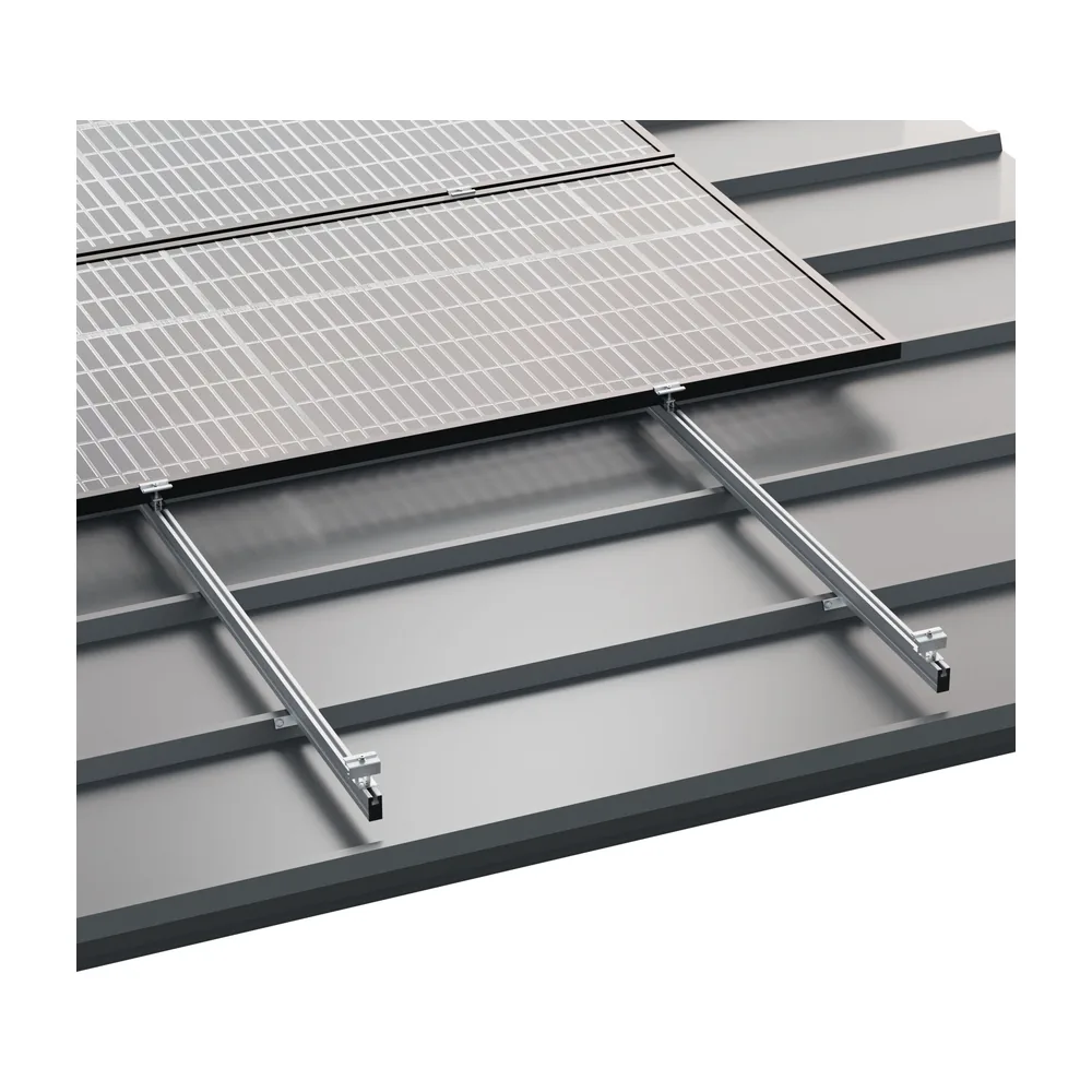 Kit Estructura Sunfer Coplanar Cubierta Metálica Zincado para 6 Paneles Solares 04V-ZN - CuencaSolar