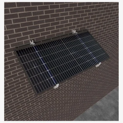 Kit de estructura Sunfer para 1 panel solar en horizontal – fachada inclinada 30–35° - CuencaSolar