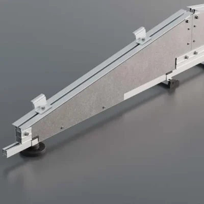 Módulo inicial de estructura lastrada Sunfer para panel horizontal hasta 1,8 m – orientación este-oeste, 15° - CuencaSolar