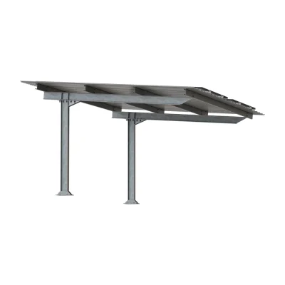 Marquesina de Aparcamiento Sunfer Simple con Chapa para 2 Plazas PR2-CC-2 - CuencaSolar