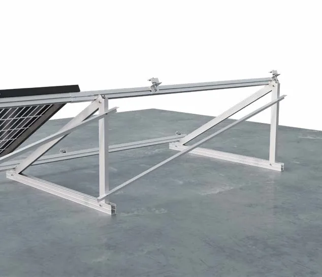 Kit de estructura Sunfer para 2 paneles solares en horizontal – triángulo cerrado para cubierta plana, inclinada 15° - CuencaSolar