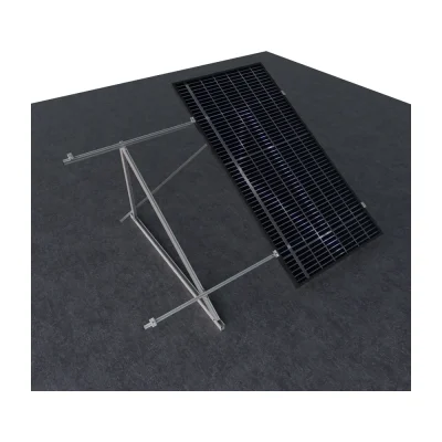 Kit Estructura Sunfer Inclinada 15º Triángulo Cerrado para 3 Paneles Solares hasta 2400 mm 11V - CuencaSolar