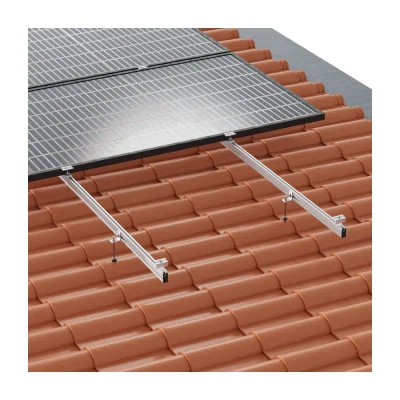 Kit Estructura Sunfer Coplanar Teja Carril Largo para 1 Panel Solar 01V-L - CuencaSolar